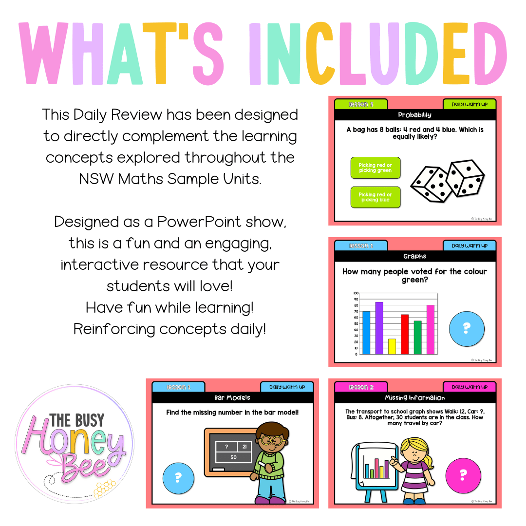 Stage 2 Year A Australian | NSW Math Daily Review | Warm-Up Unit 18 - Warm Up | Revision