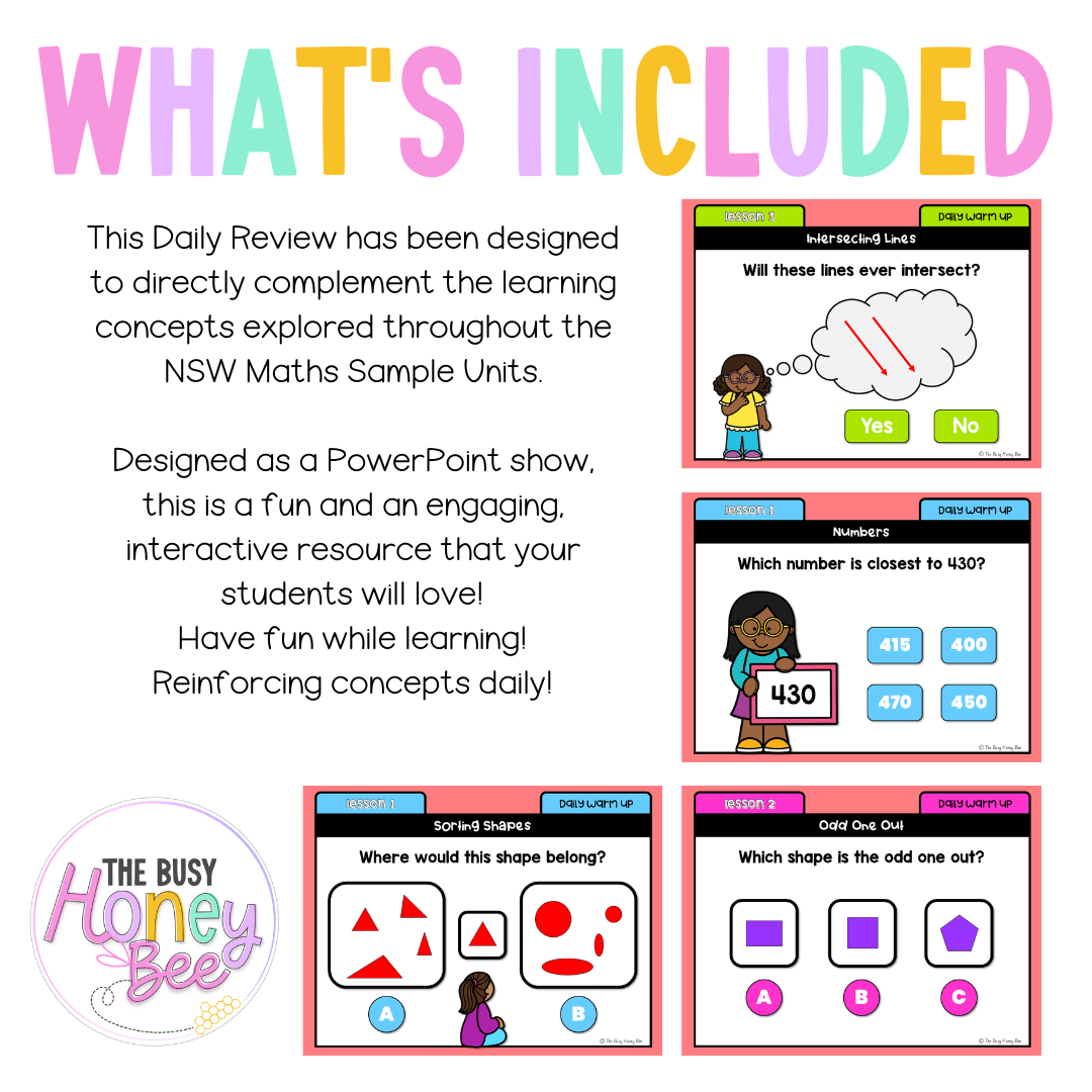 Stage 2 Year A Australian | NSW Math Daily Review | Warm-Up Unit 19 - Warm Up | Revision