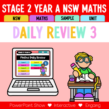Stage 2 Year A Australian | NSW Math Daily Review | Warm-Up Unit 3 -