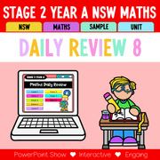 Stage 2 Year A Australian | NSW Math Daily Review | Warm-Up Unit 8 -