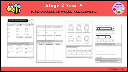 Stage 2 Year A Differentiated Maths Assessment Unit 14 - Microsoft Word Document