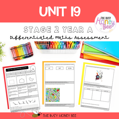 Stage 2 Year A Differentiated Maths Assessment Unit 19 - Assessment