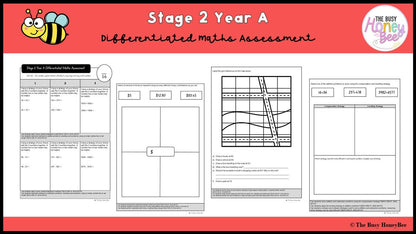 Stage 2 Year A Differentiated Maths Assessment Unit 20 - Assessment