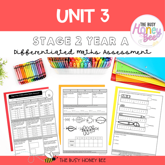 Stage 2 Year A Differentiated Maths Assessment Unit 3 - Assessment