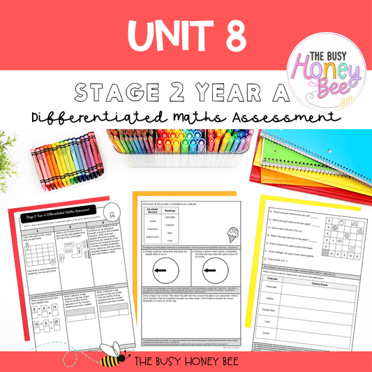 Stage 2 Year A Differentiated Maths Assessment Unit 8 - Assessment