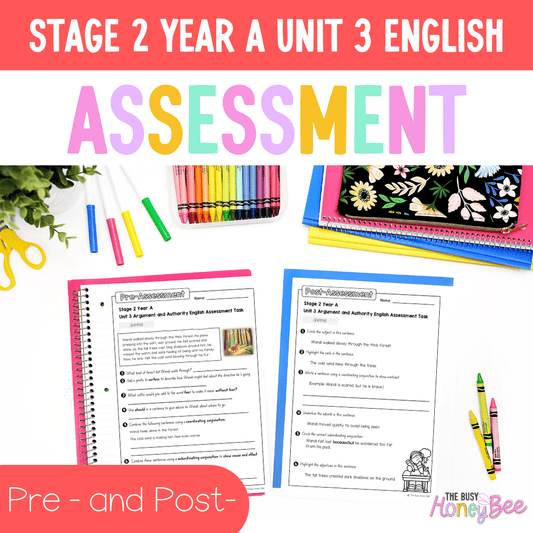 Stage 2 Year A English Pre- and Post-Assessment Unit 3 Argument and Authority - Assessment