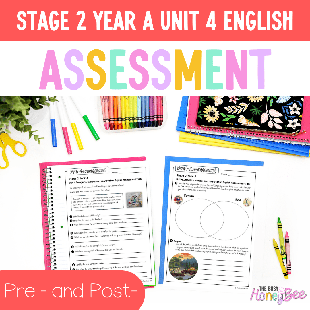 Stage 2 Year A English Pre- and Post-Assessment Unit 4 Imagery, Symbol and Connotation - Assessment
