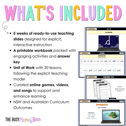 Stage 2 Year A Handwriting and Digital Transcription Teaching Bundle Unit 7 - Teaching Bundle