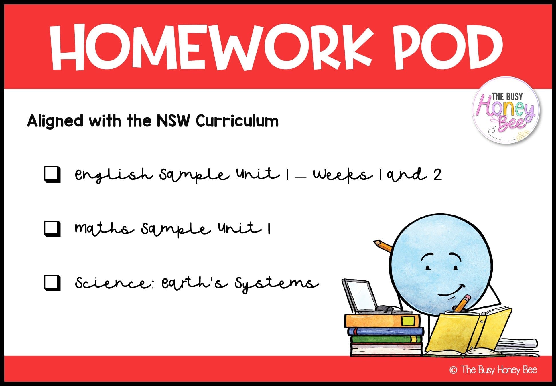 Stage 2 Year A Homework/Learning Pod 1 - Homework | Casual Teaching