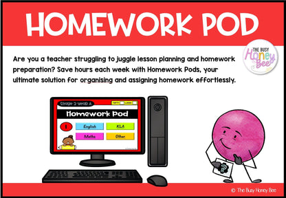 Stage 2 Year A Homework/Learning Pod 1 - Homework | Casual Teaching