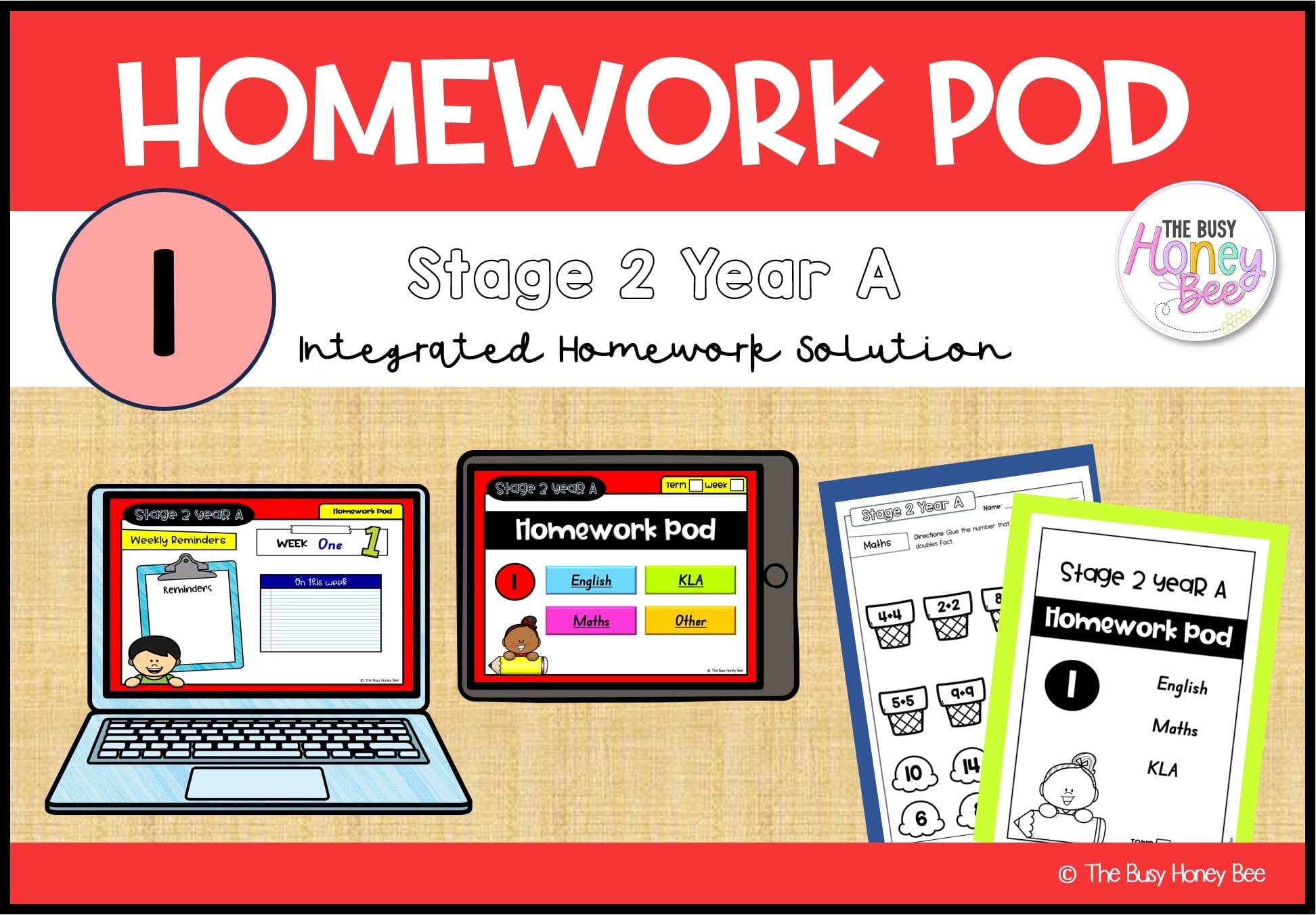 Stage 2 Year A Homework/Learning Pod 1 - Homework | Casual Teaching