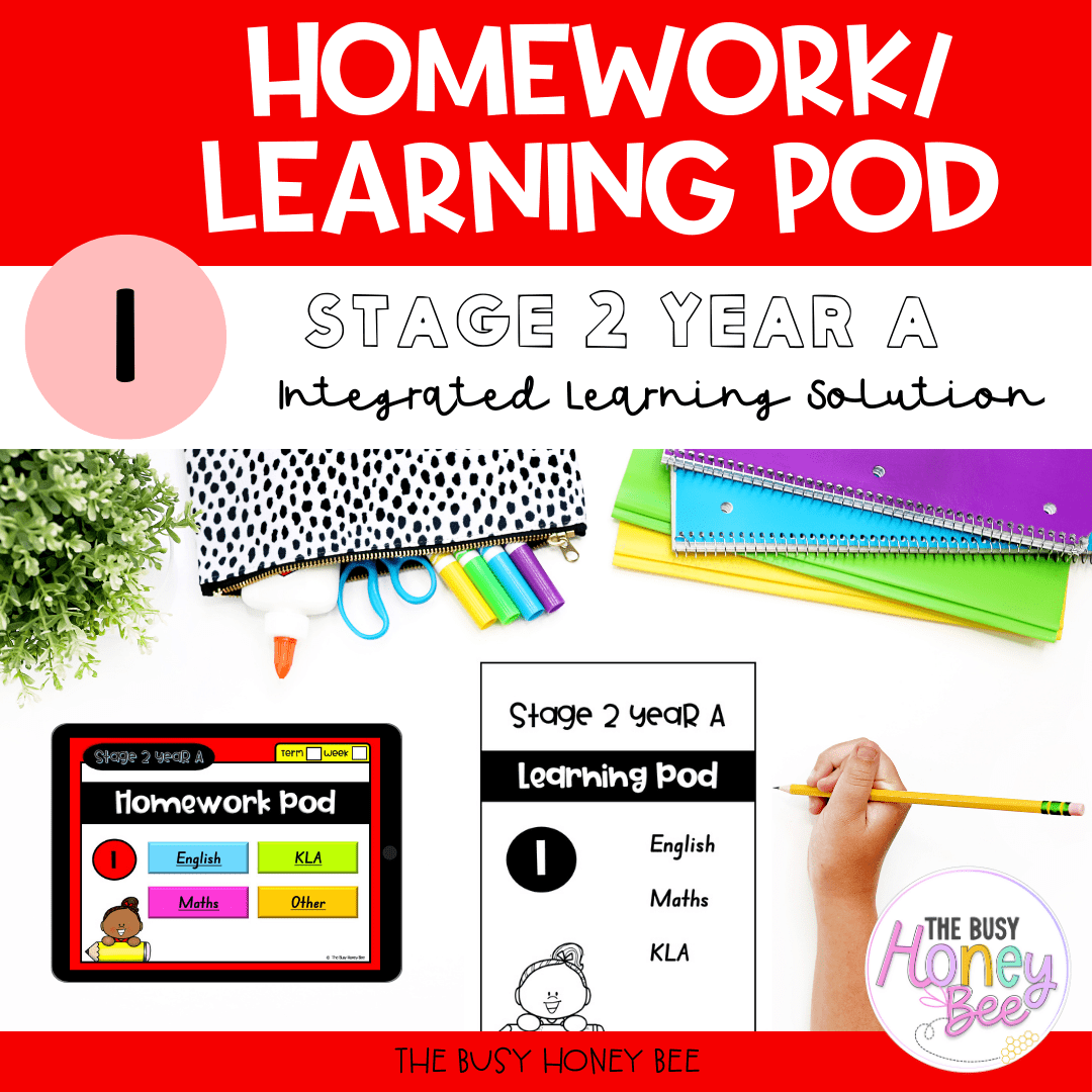 Stage 2 Year A Homework/Learning Pod 1 - Homework | Casual Teaching