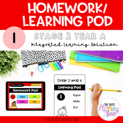 Stage 2 Year A Homework/Learning Pod 1 - Homework | Casual Teaching