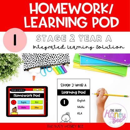 Stage 2 Year A Homework/Learning Pod 1 - Homework | Casual Teaching