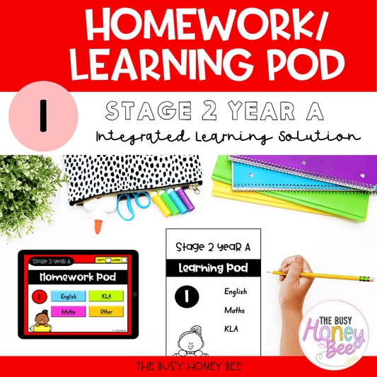 Stage 2 Year A Homework/Learning Pod 1 - Homework | Casual Teaching