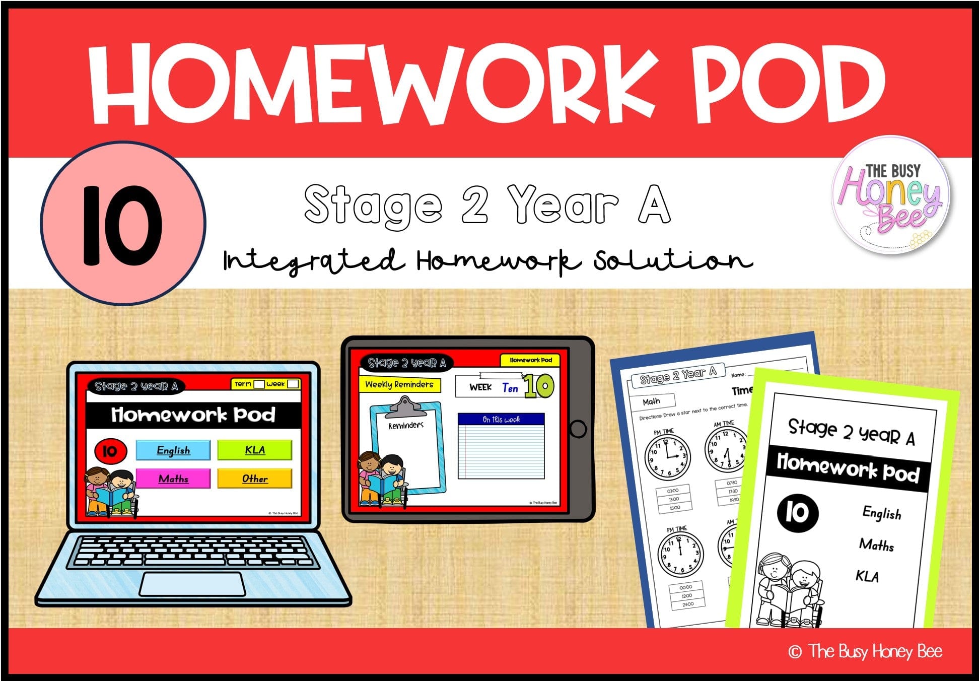 Stage 2 Year A Homework/Learning Pod 10 - Homework | Casual Teaching