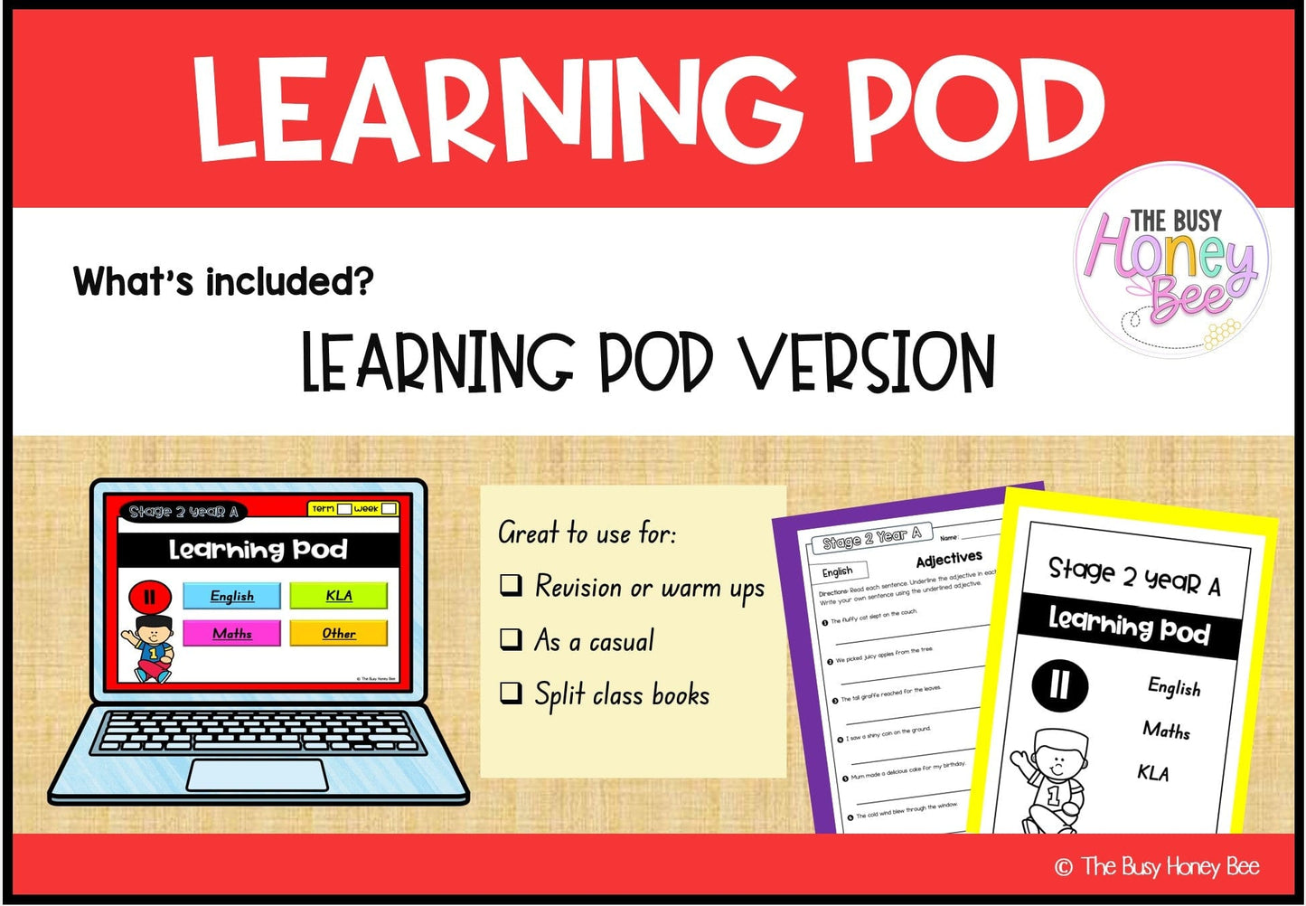 Stage 2 Year A Homework/Learning Pod 11 - Homework | Casual Teaching
