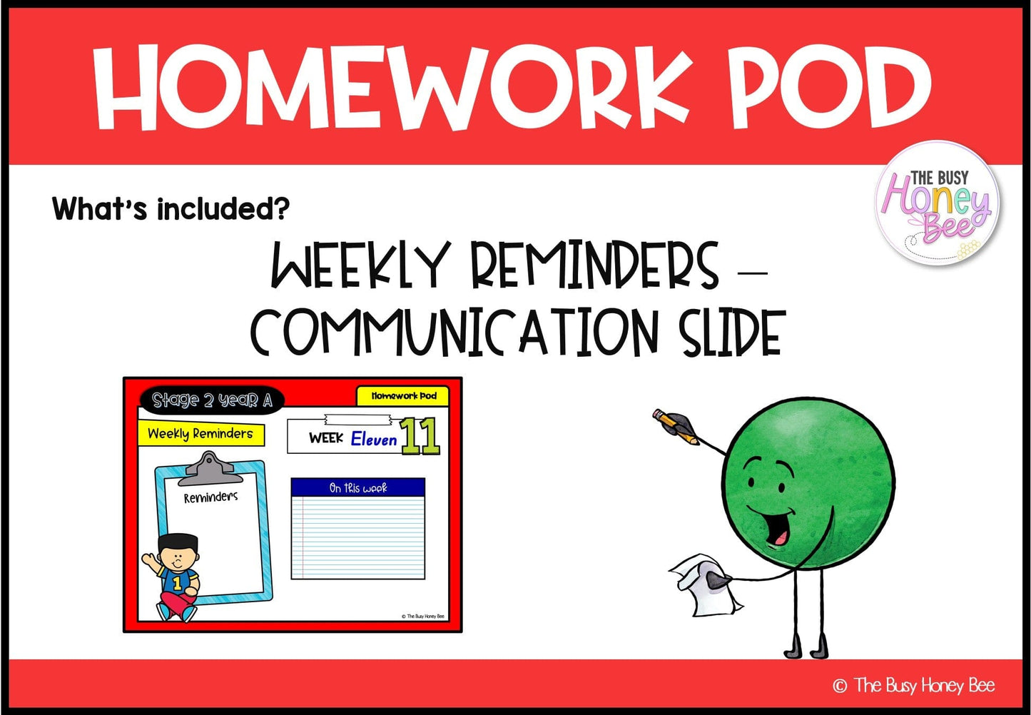 Stage 2 Year A Homework/Learning Pod 11 - Homework | Casual Teaching