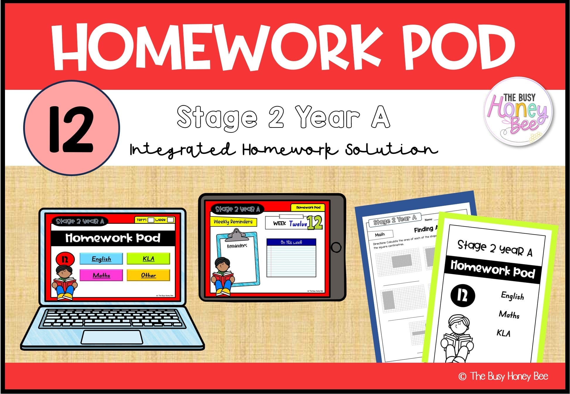 Stage 2 Year A Homework/Learning Pod 12 - Homework | Casual Teaching