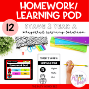 Stage 2 Year A Homework/Learning Pod 12 - Homework | Casual Teaching