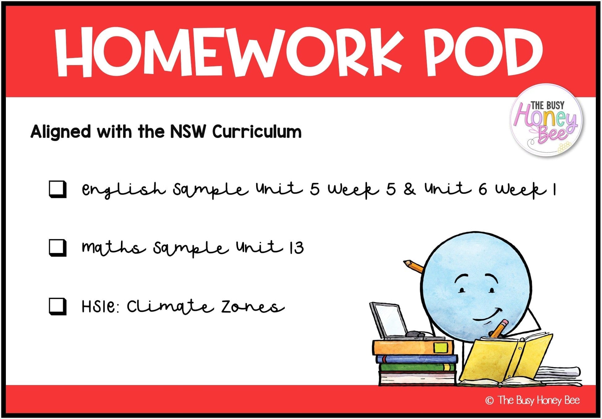 Stage 2 Year A Homework/Learning Pod 13 - Homework | Casual Teaching