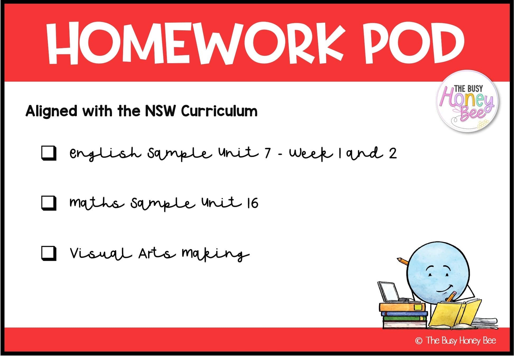 Stage 2 Year A Homework/Learning Pod 16 - Homework | Casual Teaching