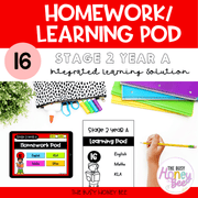 Stage 2 Year A Homework/Learning Pod 16 - Homework | Casual Teaching