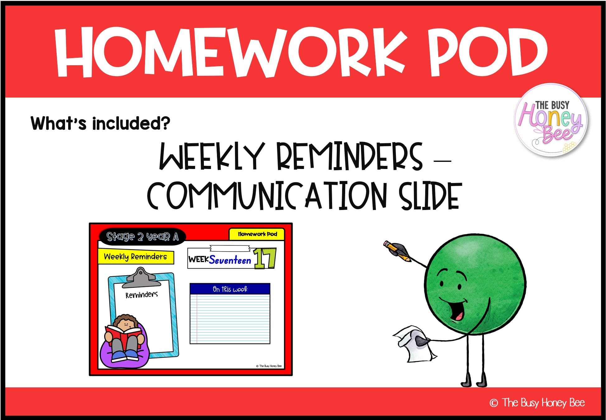 Stage 2 Year A Homework/Learning Pod 17 - Homework | Casual Teaching