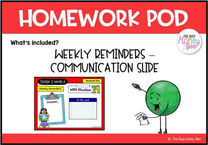 Stage 2 Year A Homework/Learning Pod 19 - Homework | Casual Teaching