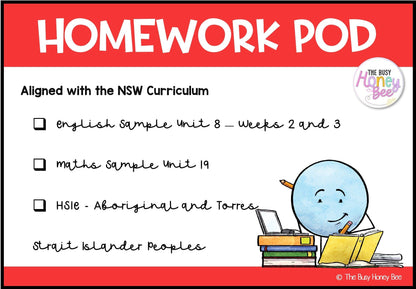 Stage 2 Year A Homework/Learning Pod 19 - Homework | Casual Teaching