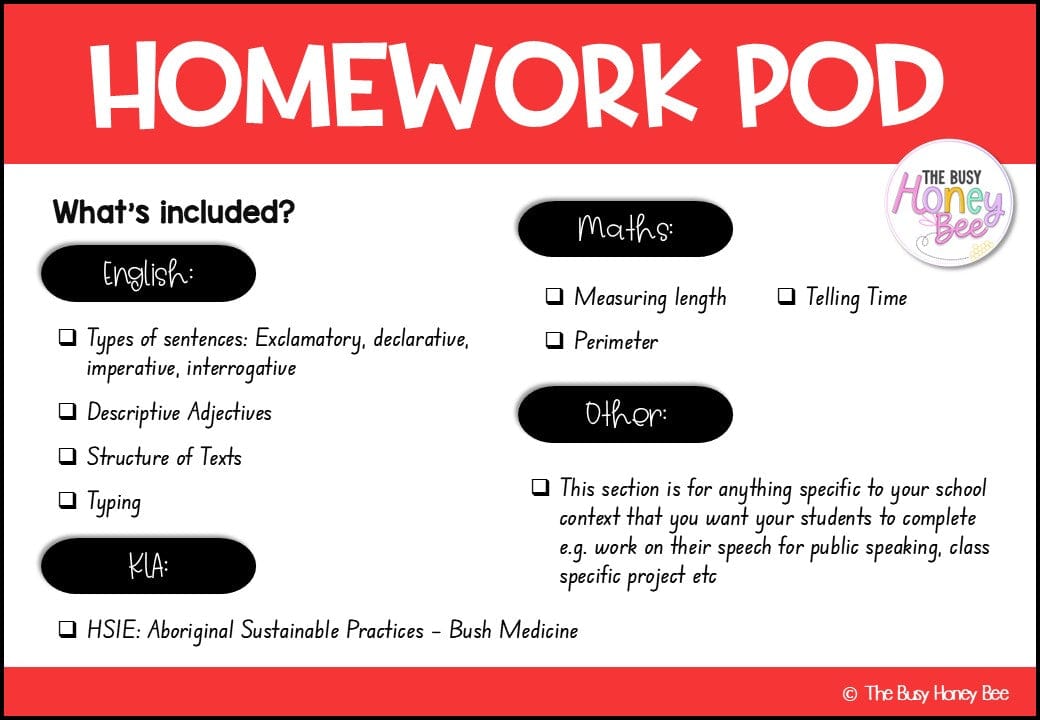 Stage 2 Year A Homework/Learning Pod 3 - PowerPoint