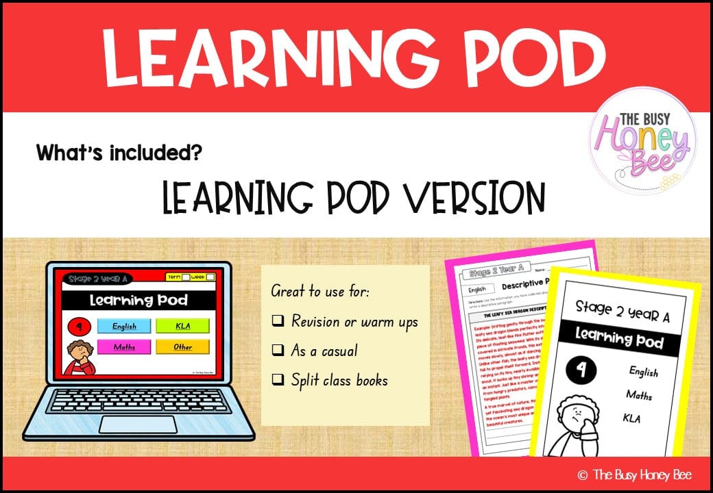 Stage 2 Year A Homework/Learning Pod 4 - PowerPoint