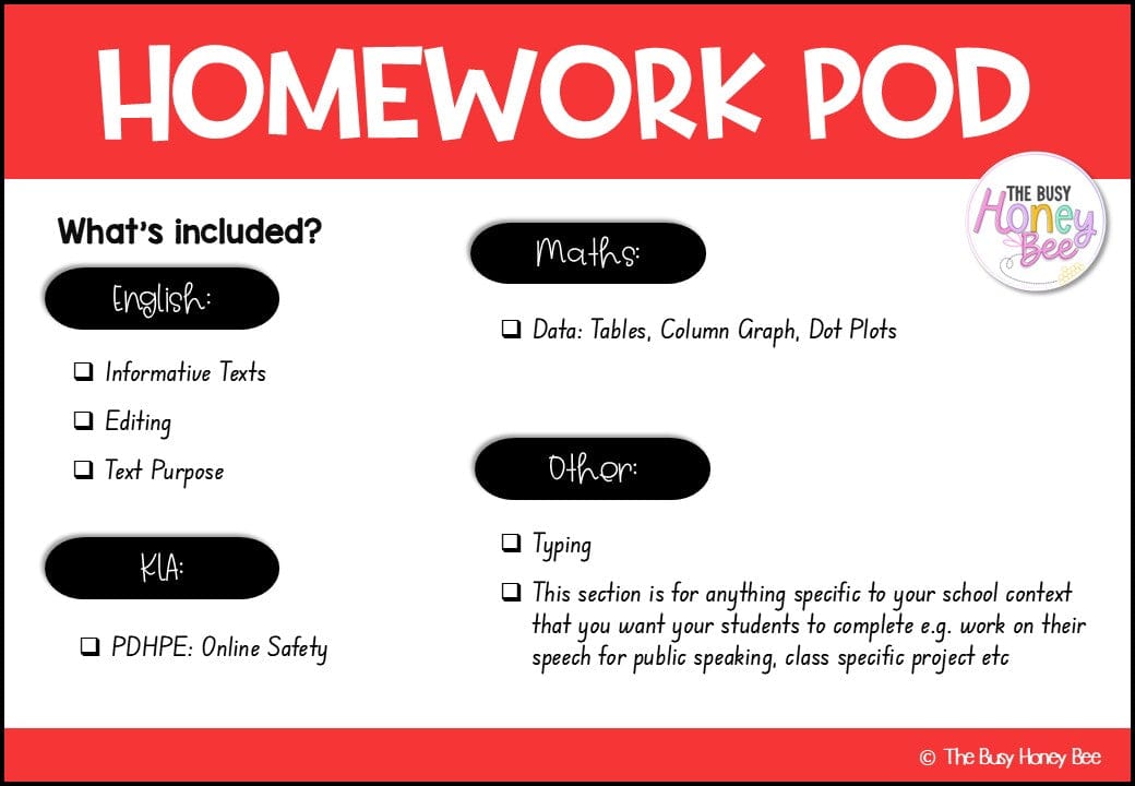Stage 2 Year A Homework/Learning Pod 5 - PowerPoint