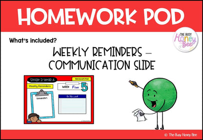 Stage 2 Year A Homework/Learning Pod 5 - PowerPoint