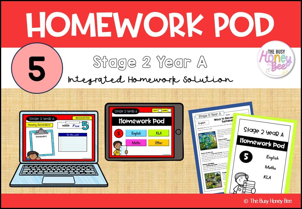 Stage 2 Year A Homework/Learning Pod 5 - PowerPoint