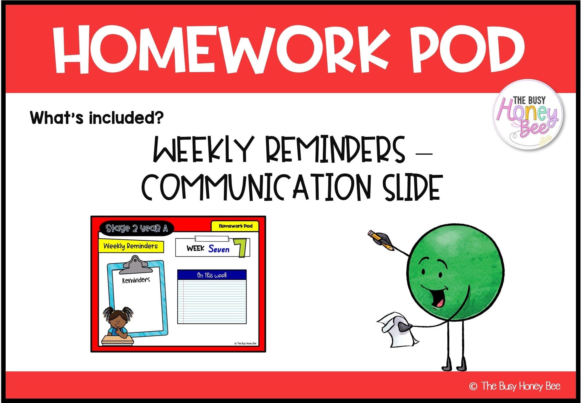 Stage 2 Year A Homework/Learning Pod 7 - Homework | Casual Teaching