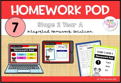 Stage 2 Year A Homework/Learning Pod 7 - Homework | Casual Teaching