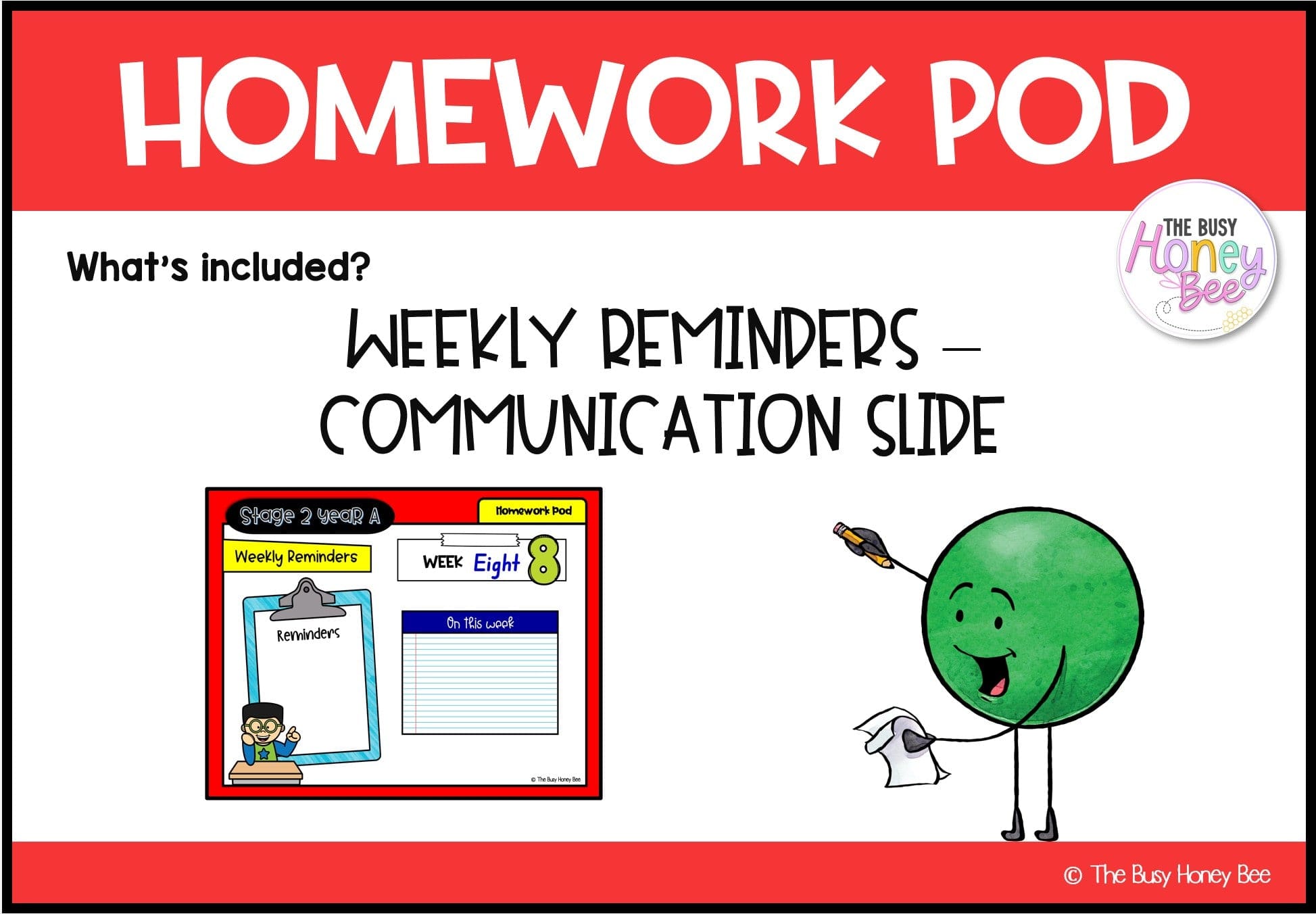 Stage 2 Year A Homework/Learning Pod 8 - Homework | Casual Teaching