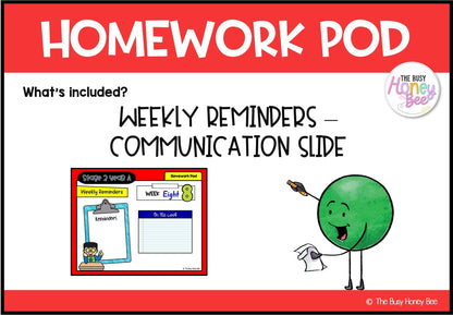 Stage 2 Year A Homework/Learning Pod 8 - Homework | Casual Teaching
