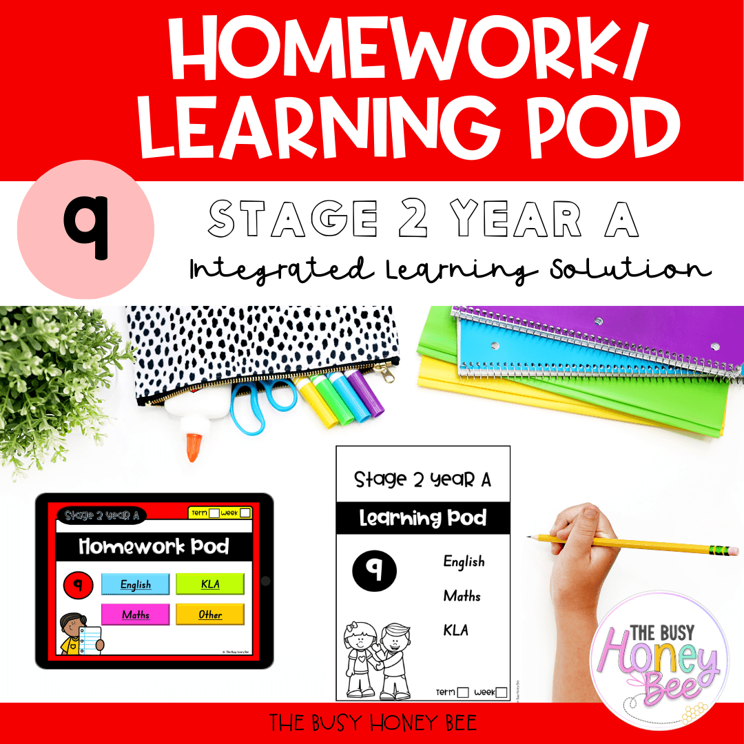Stage 2 Year A Homework/Learning Pod 9 - Homework | Casual Teaching