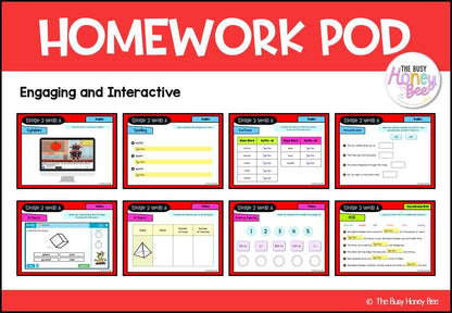 Stage 2 Year A Homework/Learning Pods Term 2 Mega Bundle - Homework | Casual Teaching