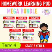 Stage 2 Year A Homework/Learning Pods Term 4 Mega Bundle - Homework | Casual Teaching