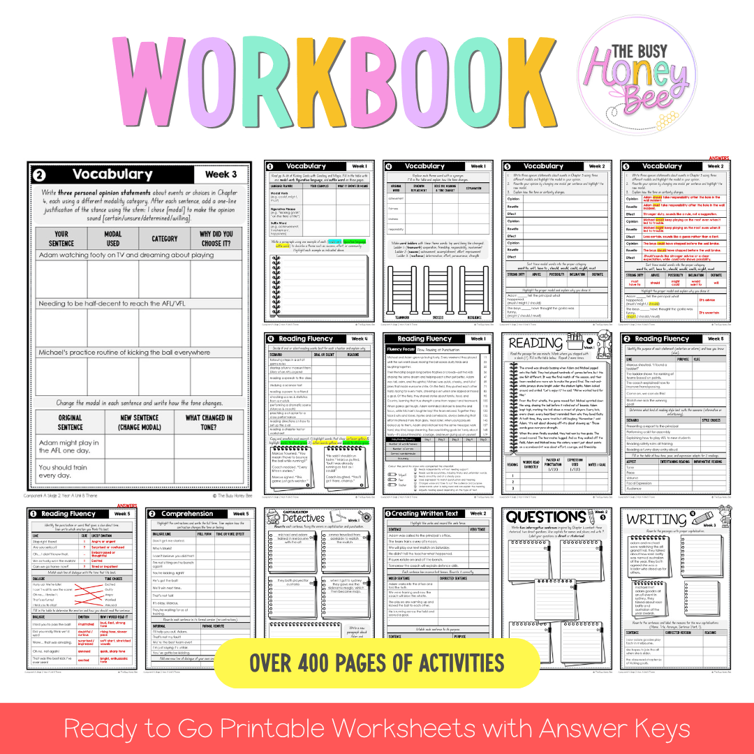 Stage 2 Year A NSW English COMPONENT A Teaching Bundle Unit 8 - Kicking Goals - Teaching Bundle