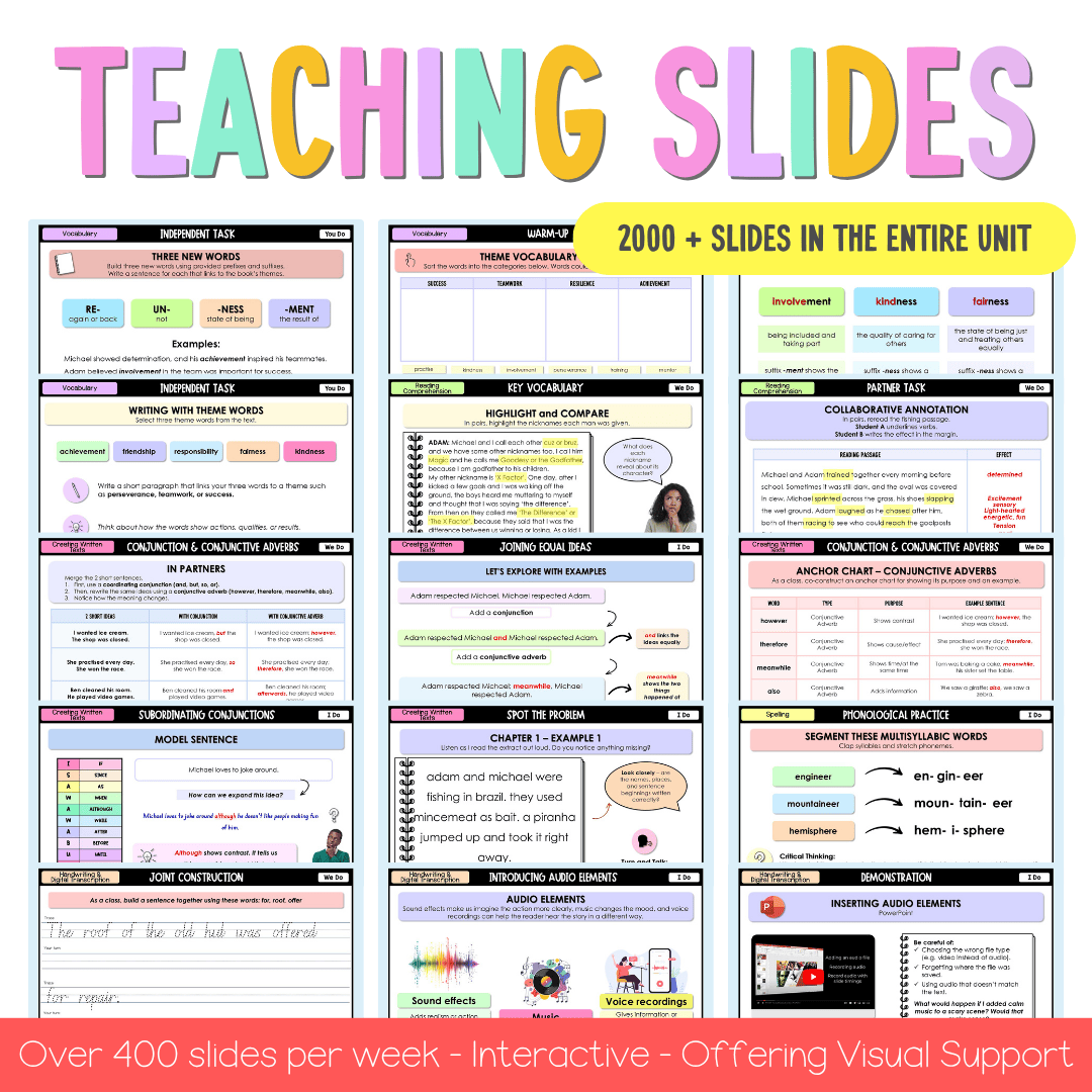 Stage 2 Year A NSW English COMPONENT A Teaching Bundle Unit 8 - Kicking Goals - Teaching Bundle