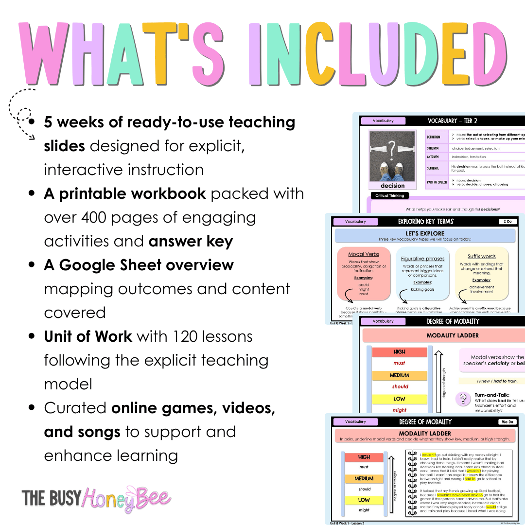 Stage 2 Year A NSW English COMPONENT A Teaching Bundle Unit 8 - Kicking Goals - Teaching Bundle