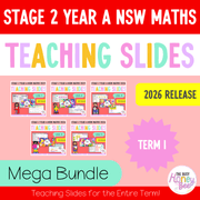 Stage 2 Year A NSW Maths 2026 Term 1 Mega Bundle - Teaching Slides