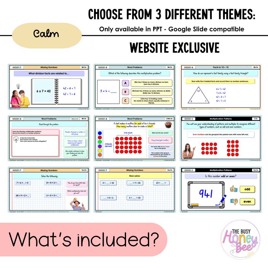 Stage 2 Year A NSW Maths Unit 13 Multiplication and Division Teaching Slides 2026 - Teaching Slides
