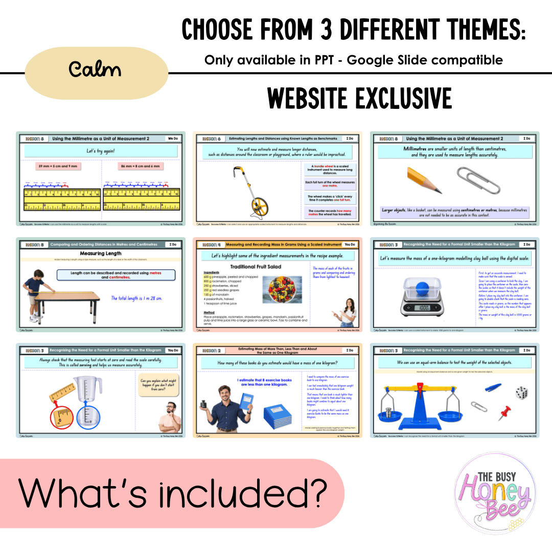 Stage 2 Year A NSW Maths Unit 14 Mass and Length Teaching Slides 2026 - Teaching Slides