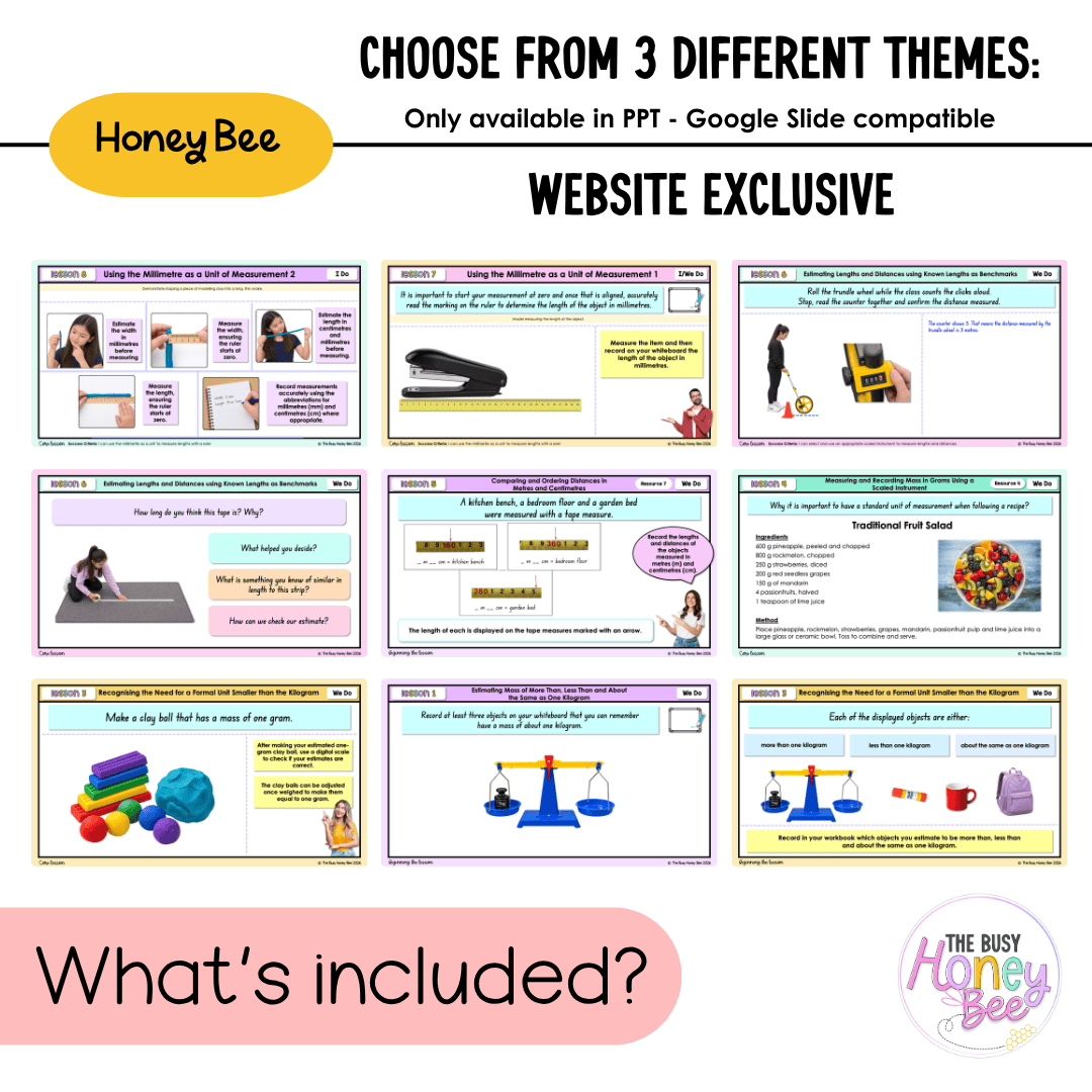 Stage 2 Year A NSW Maths Unit 14 Mass and Length Teaching Slides 2026 - Teaching Slides