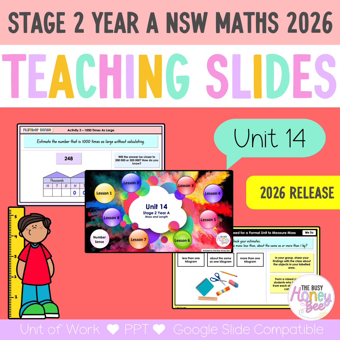 Stage 2 Year A NSW Maths Unit 14 Mass and Length Teaching Slides 2026 - Teaching Slides